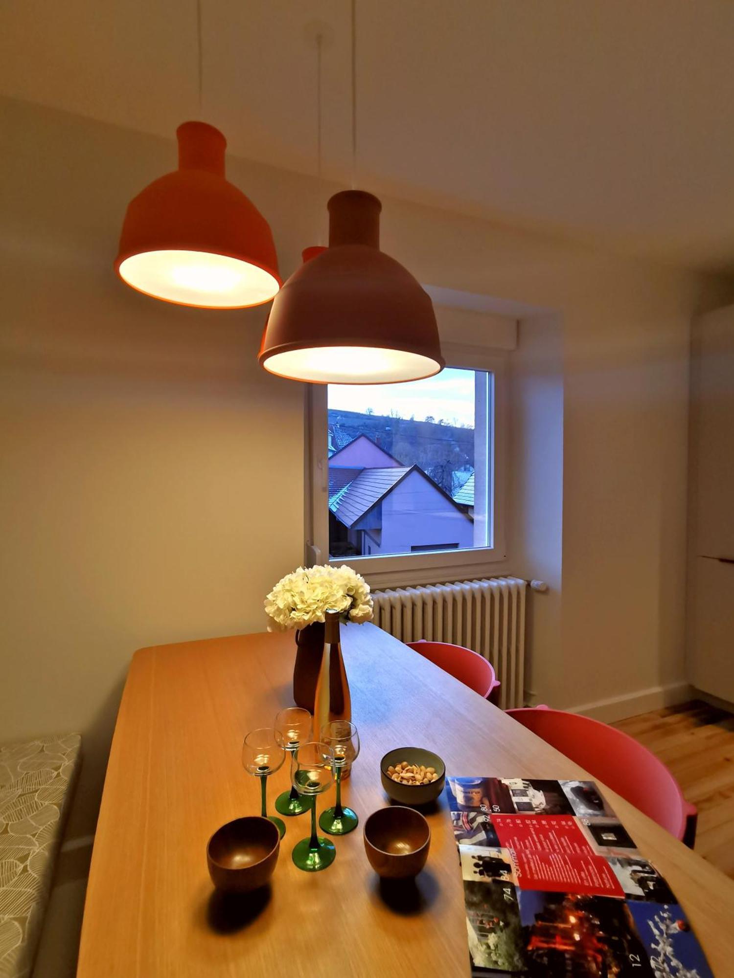Entre Ville Et Vignes - Gite Classe 3 Etoiles Ingersheim Rum bild